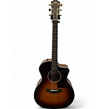 Used Taylor 214CE Deluxe Sunburst Acoustic Electric Guitar
