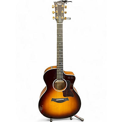 Taylor Used Taylor 214CE Deluxe Tobacco Sunburst Acoustic Electric Guitar