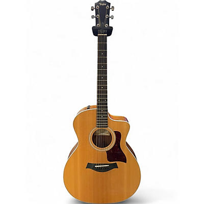 Used Taylor 214CE-K Natural Acoustic Electric Guitar