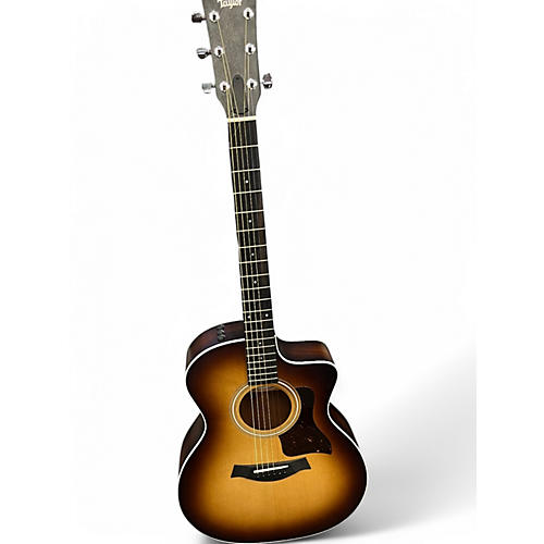 Used Taylor 214CE-K SB Brown Sunburst Acoustic Electric Guitar Brown Sunburst