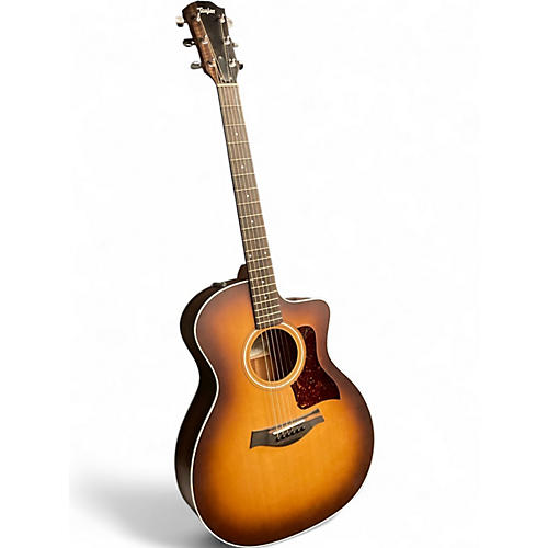 Used Taylor 214CE-K Sunburst Acoustic Electric Guitar Sunburst