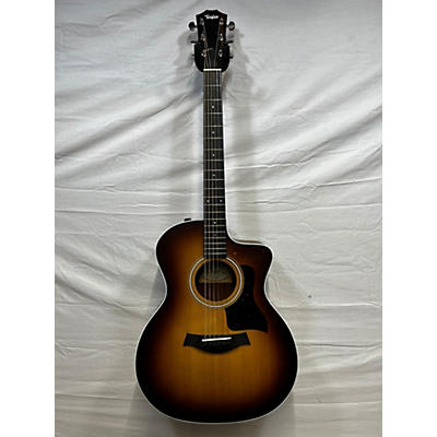 Taylor Used Taylor 214CE Koa 2 Tone Sunburst Acoustic Electric Guitar