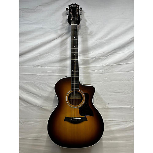 Taylor Used Taylor 214CE Koa 2 Tone Sunburst Acoustic Electric Guitar 2 Tone Sunburst