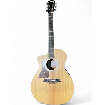 Used Taylor 214CE Koa Left Handed Natural Acoustic Electric Guitar