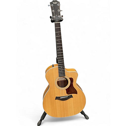 Used Taylor 214CE Koa Natural Acoustic Electric Guitar Natural