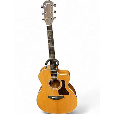 Used Taylor 214CE Koa Natural Acoustic Electric Guitar