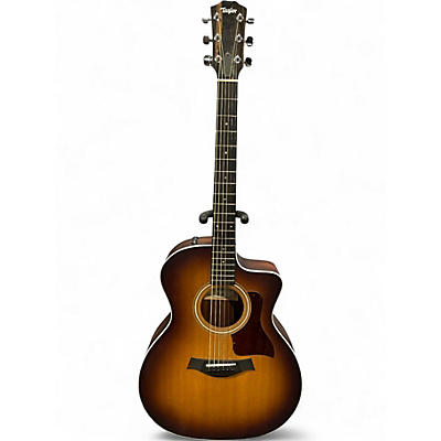 Used Taylor 214CE Koa Sunburst Acoustic Electric Guitar