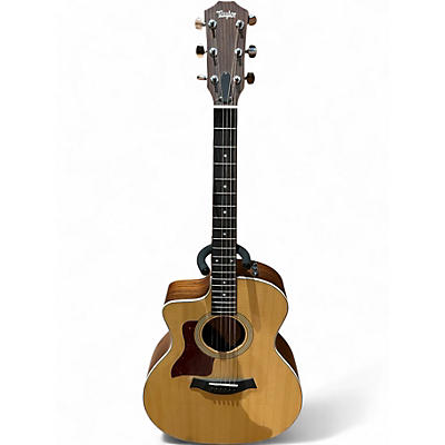 Used Taylor 214CE Left Handed Natural Acoustic Electric Guitar