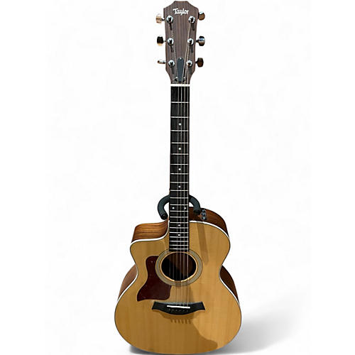 Used Taylor 214CE Left Handed Natural Acoustic Electric Guitar Natural