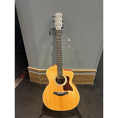 Taylor Used Taylor 214CE Natural Acoustic Electric Guitar