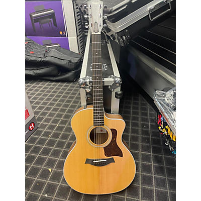 Taylor Used Taylor 214CE Natural Acoustic Electric Guitar