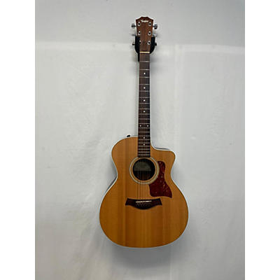 Taylor Used Taylor 214CE Natural Acoustic Electric Guitar