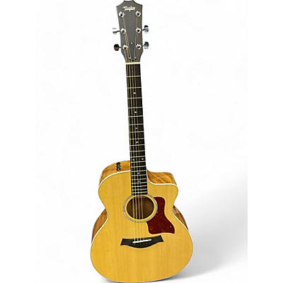 Taylor Used Taylor 214CE Natural Acoustic Electric Guitar