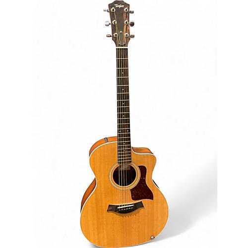 Used Taylor 214CE Natural Acoustic Electric Guitar Natural