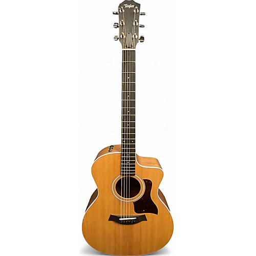 Used Taylor 214CE Natural Acoustic Electric Guitar Natural