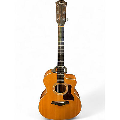 Used Taylor 214CE Natural Acoustic Electric Guitar