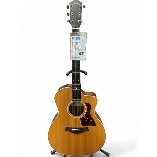 Used Taylor 214CE Natural Acoustic Electric Guitar Natural