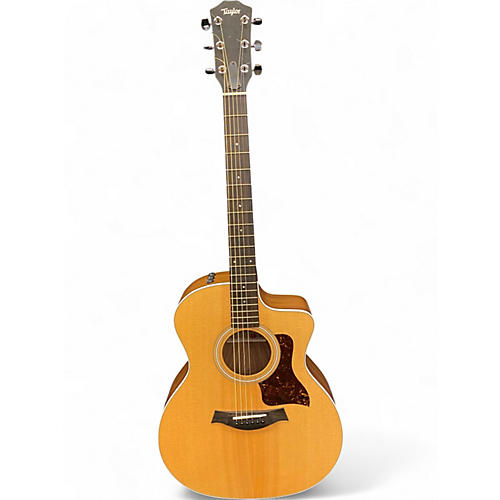Used Taylor 214CE Natural Acoustic Electric Guitar Natural
