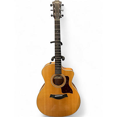 Used Taylor 214CE Natural Acoustic Electric Guitar