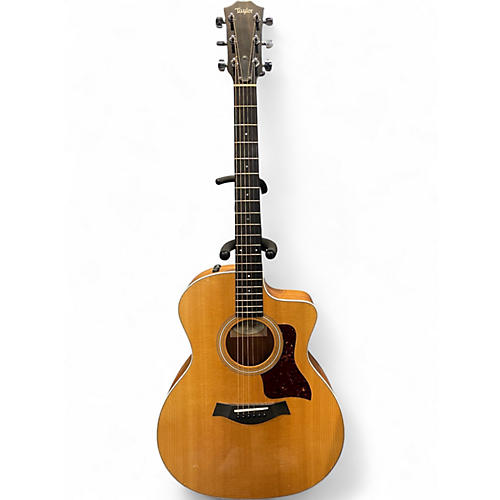 Used Taylor 214CE Natural Acoustic Electric Guitar Natural