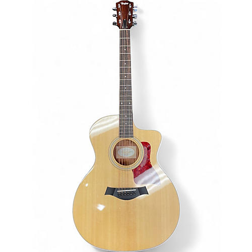 Used Taylor 214CE Natural Acoustic Electric Guitar Natural