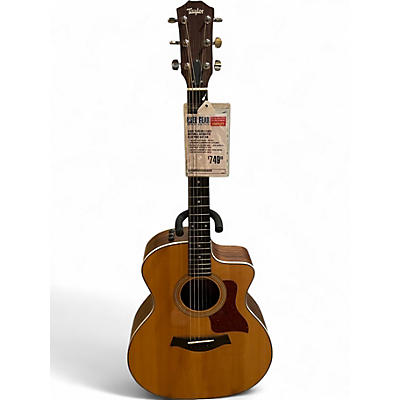 Used Taylor 214CE Natural Acoustic Electric Guitar
