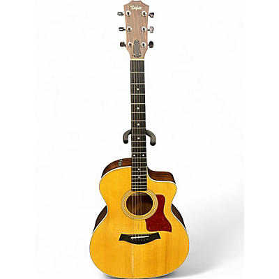 Used Taylor 214CE Natural Acoustic Electric Guitar