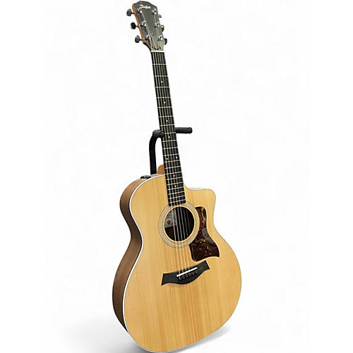 Used Taylor 214CE Natural Acoustic Electric Guitar Natural
