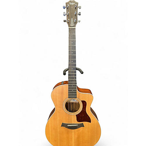 Used Taylor 214CE Natural Acoustic Electric Guitar Natural
