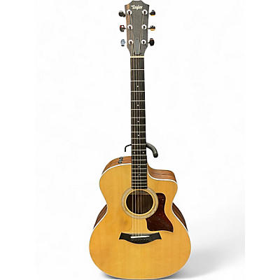 Used Taylor 214CE Natural Acoustic Electric Guitar
