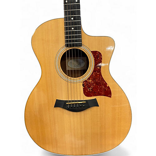 Used Taylor 214CE Natural Acoustic Electric Guitar Natural