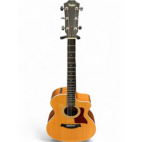 Used Taylor 214CE Natural Acoustic Electric Guitar Natural