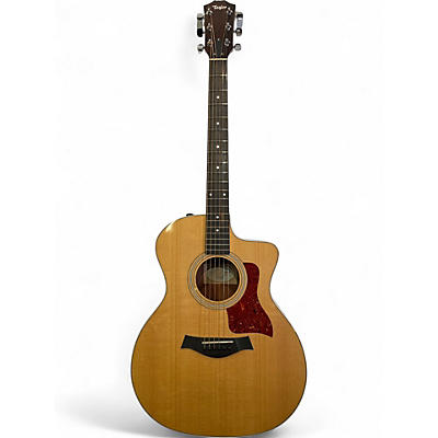 Used Taylor 214CE Natural Acoustic Electric Guitar