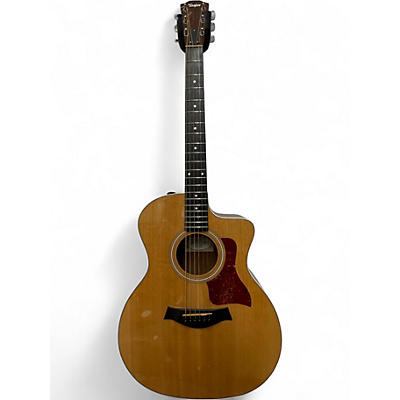 Used Taylor 214CE Natural Acoustic Electric Guitar