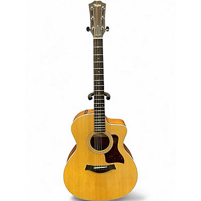 Used Taylor 214CE Natural Acoustic Electric Guitar