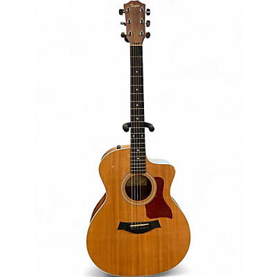 Used Taylor 214CE Natural Acoustic Electric Guitar