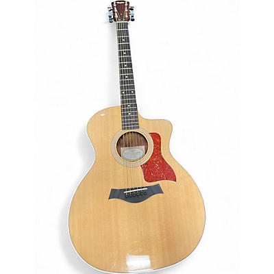 Used Taylor 214CE Natural Acoustic Electric Guitar