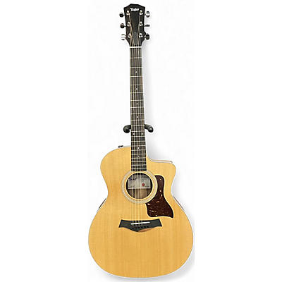Used Taylor 214CE Natural Acoustic Electric Guitar