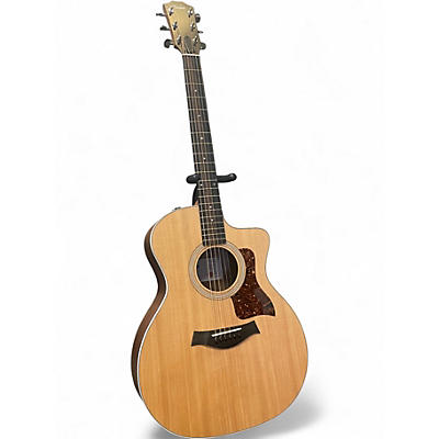 Used Taylor 214CE Natural Acoustic Electric Guitar