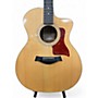 Used Taylor 214CE Natural Acoustic Electric Guitar Natural