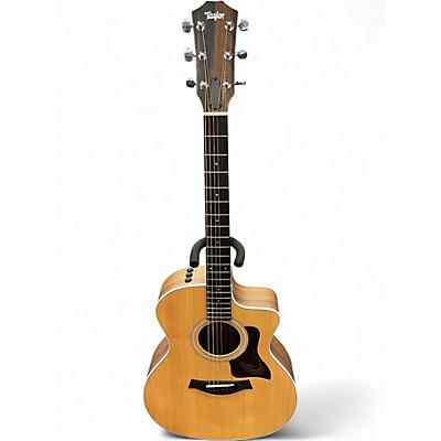 Used Taylor 214CE Natural Acoustic Electric Guitar