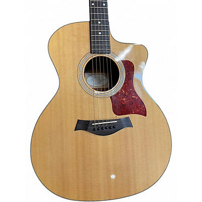 Used Taylor 214CE Natural Acoustic Electric Guitar