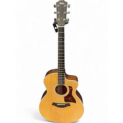 Used Taylor 214CE Natural Acoustic Electric Guitar