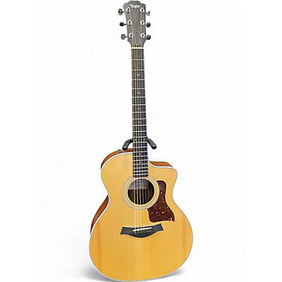 Used Taylor 214CE Natural Acoustic Electric Guitar