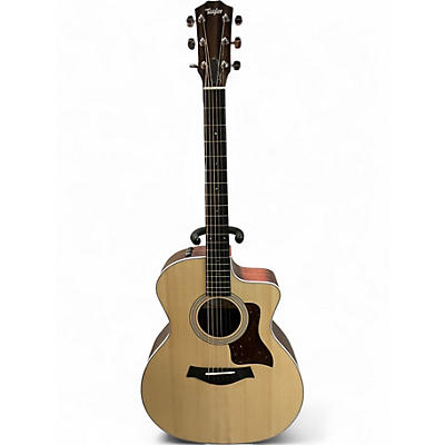 Used Taylor 214CE Natural Acoustic Electric Guitar