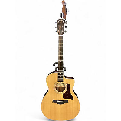 Used Taylor 214CE Natural Acoustic Electric Guitar