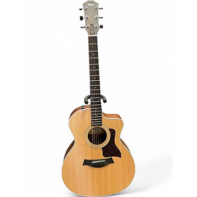 Used Taylor 214CE Natural Acoustic Electric Guitar