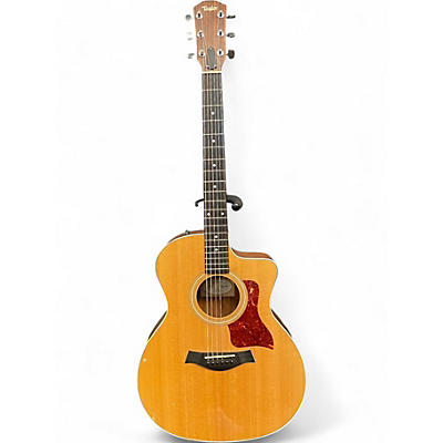 Used Taylor 214CE Natural Acoustic Electric Guitar