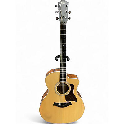 Used Taylor 214CE Natural Acoustic Electric Guitar