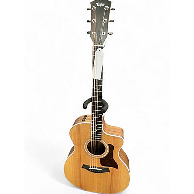 Used Taylor 214CE Natural Acoustic Electric Guitar